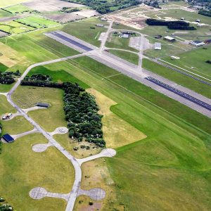 Aerial image of the Leck airfield